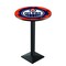 Holland Bar Stool Co 42" Blk Wrinkle Edmonton Oilers Pub Table L217B4228EdmOil - alternate 1